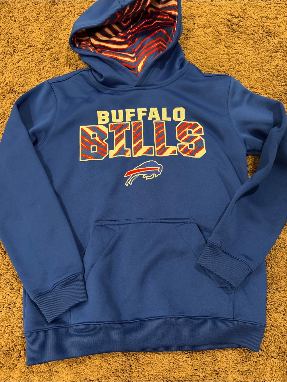 Buffalo Bills Royal Blue Kids Hooded Sweatshirt with Red & White Accents